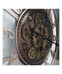 La Florentina Epoque Round Industrial Moving Cogs Wall Clock Rustic 9 La Florentina Epoque Round Industrial Moving Cogs Wall Clock Rustic -The Shine Nook Sales Store 893462770 4 720x928