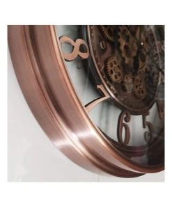 La Florentina Epoque Round Industrial Moving Cogs Wall Clock Rustic -The Shine Nook Sales Store 893462770 5 720x928