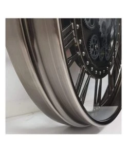 La Florentina The Kensington Round Industrial Moving Cogs Wall Clock Silver -The Shine Nook Sales Store 893462860 5 720x928
