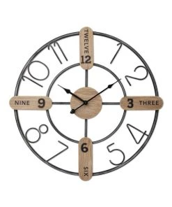 Toki Elliot 60cm Wall Clock Metal