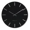 One Six Eight London Luca 40cm Silent Wall Clock Black