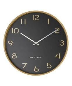 One Six Eight London Wallace 53cm Silent Wall Clock Grey