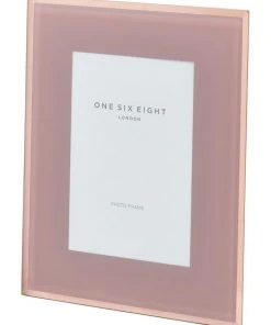 One Six Eight London Glass Photo Frame 7x5 Dusty Rose