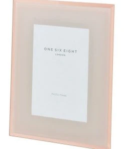 One Six Eight London Glass Photo Frame 10x8 Blush/Rose Gold