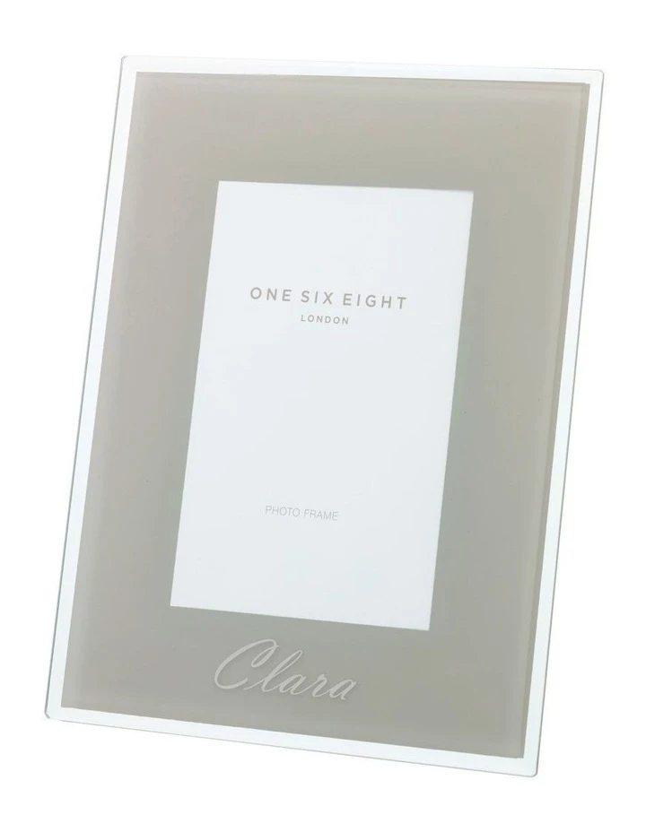 One Six Eight London Glass Photo Frame 7x5 Cool Grey 2 One Six Eight London Glass Photo Frame 7x5 Cool Grey - Image 2
