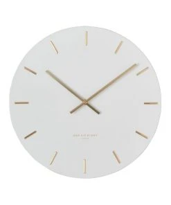 One Six Eight London Luca White 60cm Silent Wall Clock