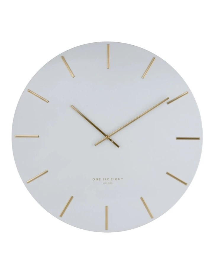 One Six Eight London Luca White 40cm Silent Wall Clock 1 One Six Eight London Luca White 40cm Silent Wall Clock