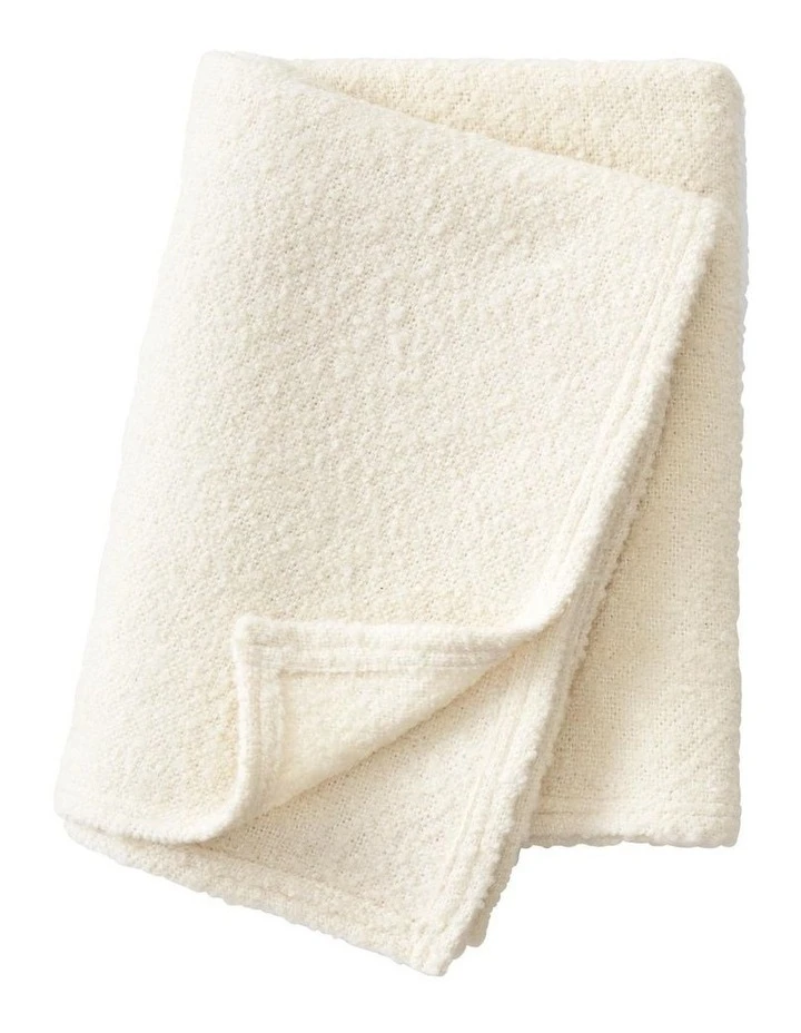 Sheridan Faretta Throw In Ivory - 130cm x 180cm 1 Sheridan Faretta Throw In Ivory - 130cm x 180cm
