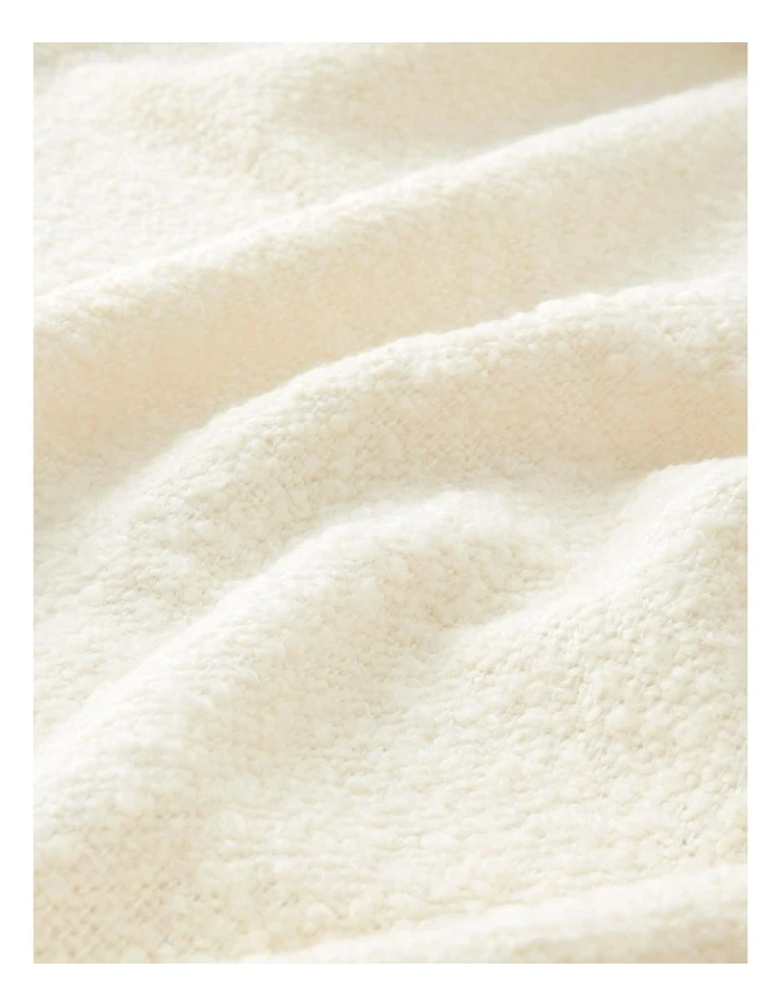 Sheridan Faretta Throw In Ivory - 130cm x 180cm 2 Sheridan Faretta Throw In Ivory - 130cm x 180cm - Image 2
